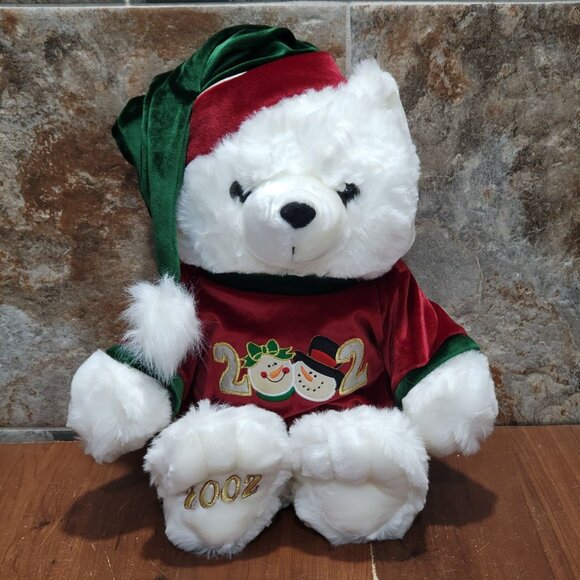 DanDee Plush Christmas Bear Hat & Sweater 2002 - Picture 1 of 12